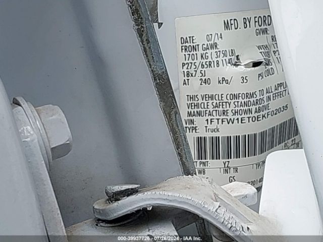 1FTFW1ET0EKF02035 Ford F-150 Xlt