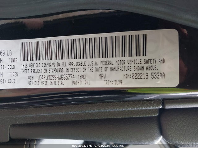 Jeep Cherokee Limited 4x4 2017 1C4PJMDS9HW635774 Image 9