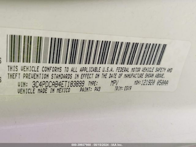 3C4PDCAB4ET183899 Dodge Journey American Value Pkg