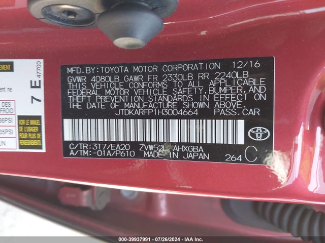 Toyota Prius Prime Premium 2017 JTDKARFP1H3004664 Image 9
