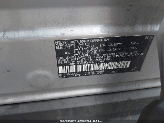 Toyota Rav4 Xle Premium 2021 JTMA1RFVXMD069494 Image 9
