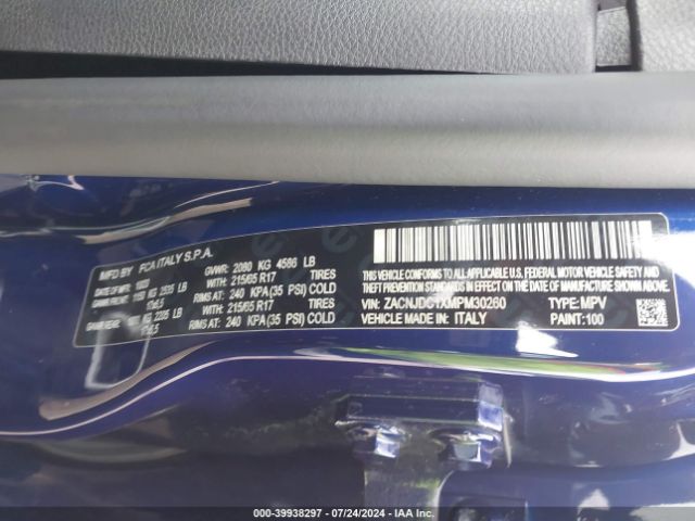 ZACNJDC1XMPM30260 Jeep Renegade Trailhawk 4x4