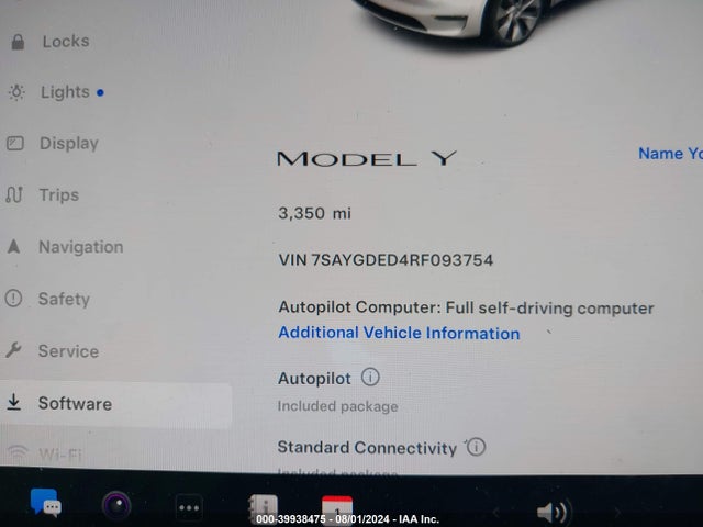 Tesla Model Y Long Range/rwd 2024 7SAYGDED4RF093754 Image 7