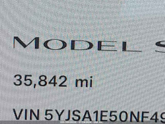 5YJSA1E50NF493543 Tesla Model S Dual Motor All-wheel Drive