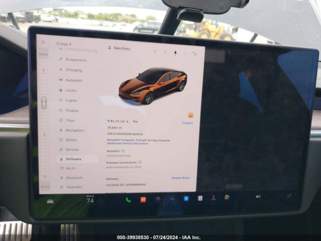 5YJSA1E50NF493543 Tesla Model S Dual Motor All-wheel Drive