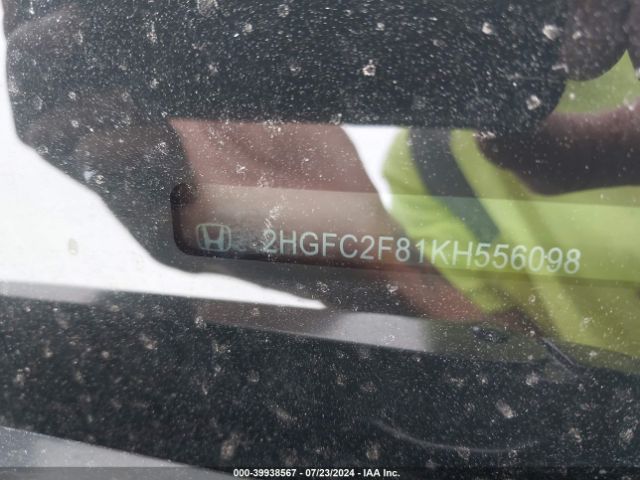 2HGFC2F81KH556098 Honda Civic Sport