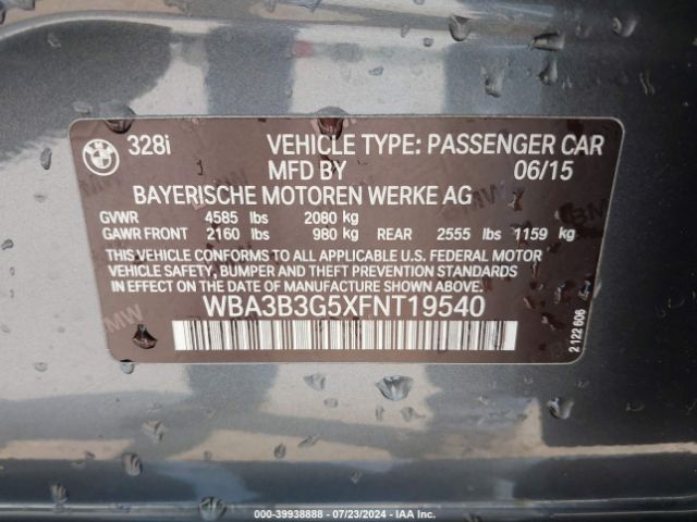 WBA3B3G5XFNT19540 BMW 328i Xdrive