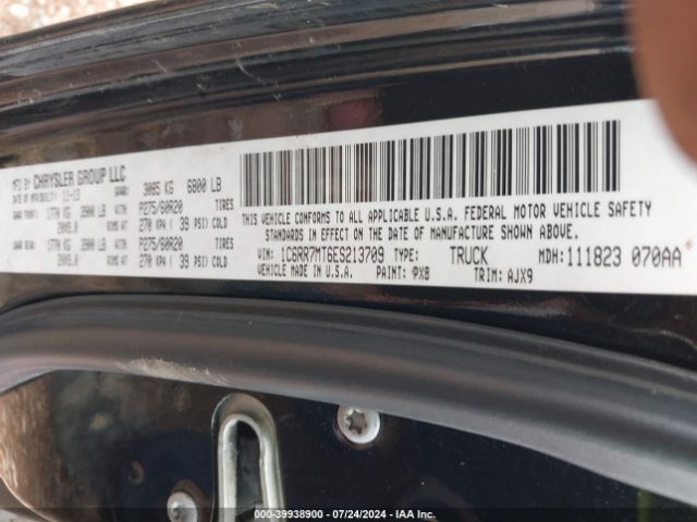 1C6RR7MT6ES213709 RAM 1500 Sport
