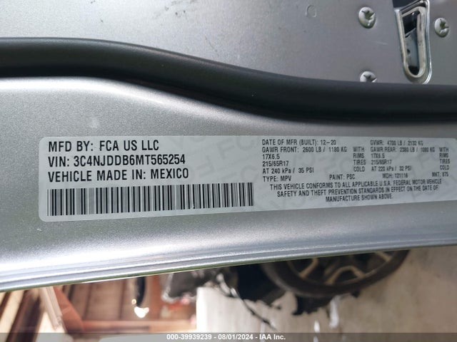 3C4NJDDB6MT565254 Jeep Compass Trailhawk 4x4