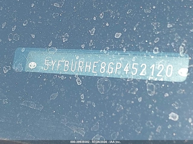 Toyota COROLLA LE 2016 5YFBURHE8GP452120 Image 9