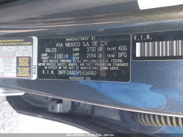 KIA Forte Lxs 2023 3KPF24AD5PE654460 Image 9