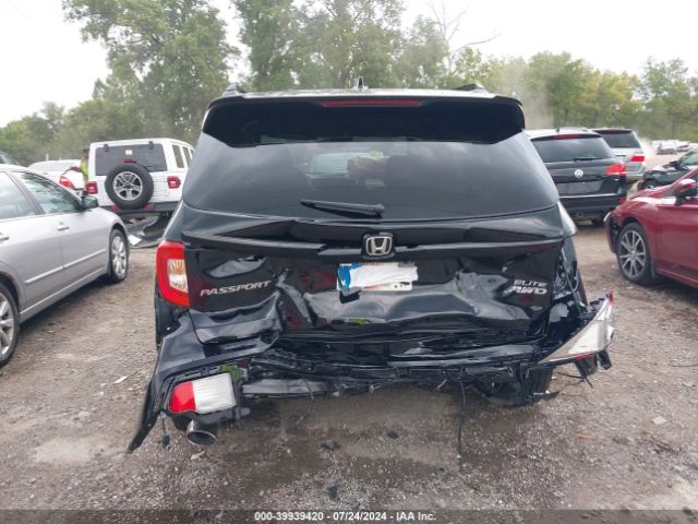 5FNYF8H07MB009628 Honda Passport Awd Elite