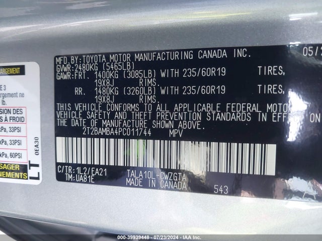 Lexus Rx 350 Premium 2023 2T2BAMBA4PC011744 Image 9