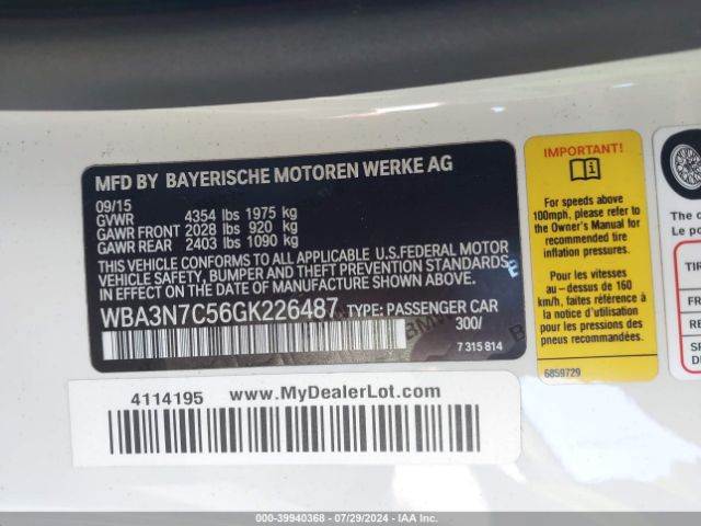 WBA3N7C56GK226487 BMW 428i
