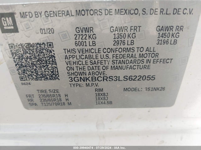 Chevrolet Blazer Fwd 2lt 2020 3GNKBCRS3LS622055 Image 9