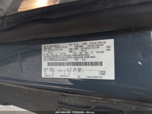 1FTBR3X84LKA48086 Ford Transit-250 Cargo Van