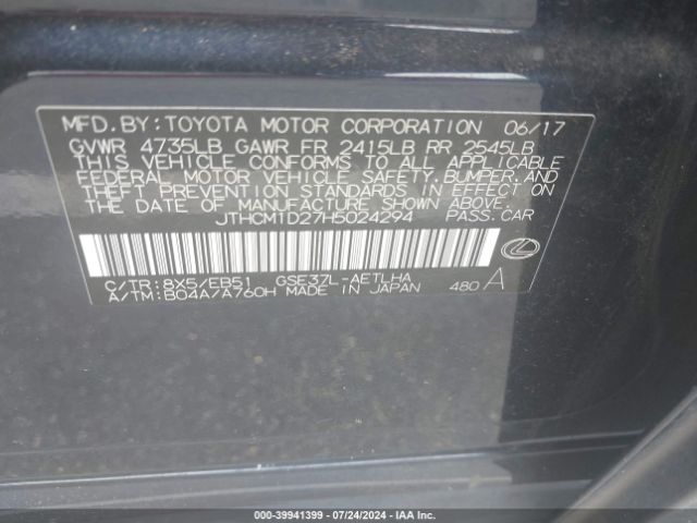 JTHCM1D27H5024294 Lexus IS 300