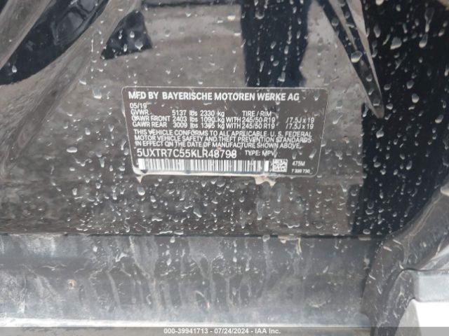 5UXTR7C55KLR48798 BMW X3 Sdrive30i