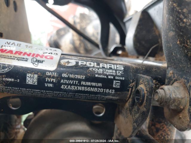 2022 POLARIS SPORTSMAN 4XASXN856NB201843 Photo 9