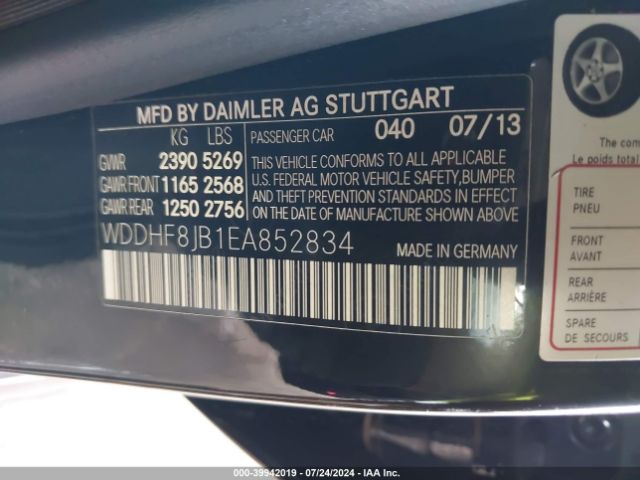 WDDHF8JB1EA852834 Mercedes-Benz E 350 4matic