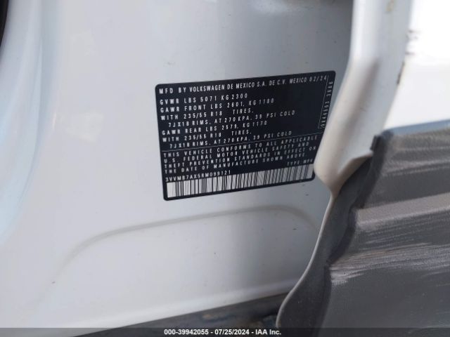 3VVMB7AX5RM099121 Volkswagen Tiguan 2.0t Se