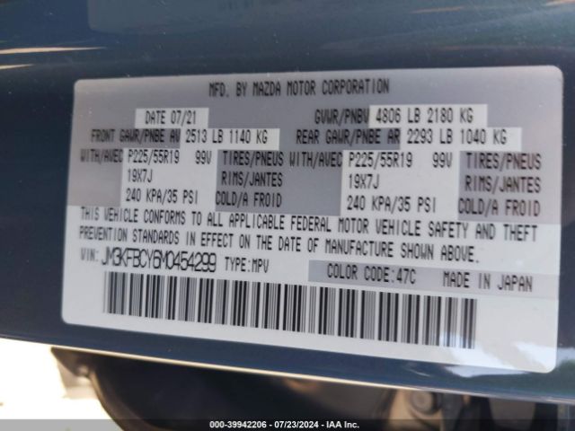 JM3KFBCY6M0454299 Mazda Cx-5 Carbon Edition Turbo