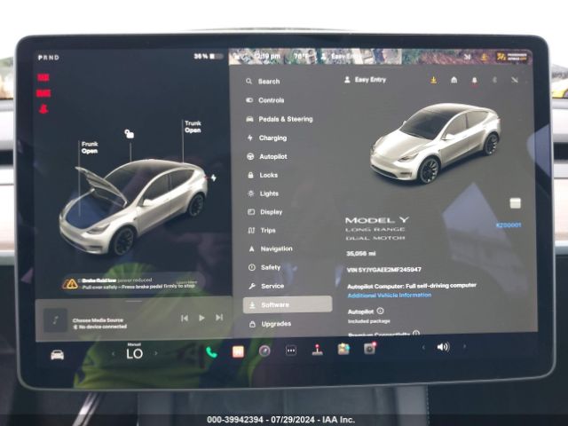 5YJYGAEE2MF245947 Tesla Model Y Long Range Dual Motor All-wheel Drive