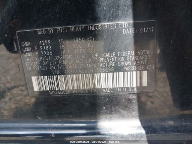 4S3GKAL62H3606098 Subaru Impreza 2.0i Sport