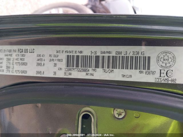 1C6RR7MT7GS298854 RAM 1500 Sport
