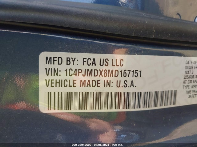 Jeep Cherokee Limited 4x4 2021 1C4PJMDX8MD167151 Image 9