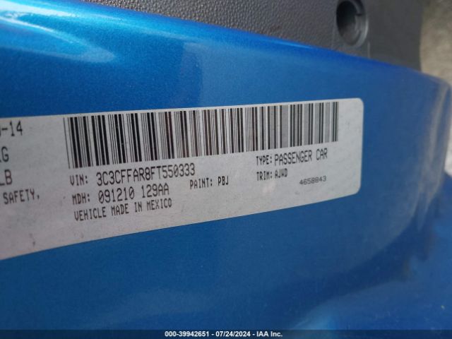 3C3CFFAR8FT550333 Fiat 500 POP