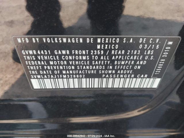 3VWLA7AJ1FM328802 Volkswagen Jetta 2.0l Tdi Se