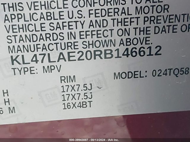 KL47LAE20RB146612 Buick Envista Preferred Fwd
