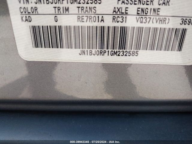 JN1BJ0RP1GM232585 Infiniti QX50