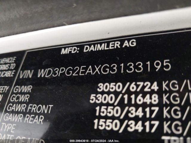 WD3PG2EAXG3133195 Mercedes-Benz Metris