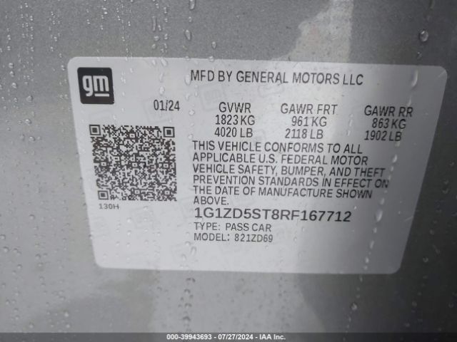 1G1ZD5ST8RF167712 Chevrolet MALIBU LT