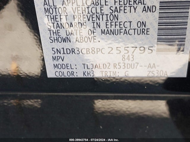 Nissan Pathfinder Sl Fwd 2023 5N1DR3CB8PC255795 Image 9