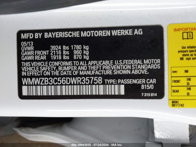 2013 MINI COUNTRYMAN WMWZB3C56DWR35758 Photo 8