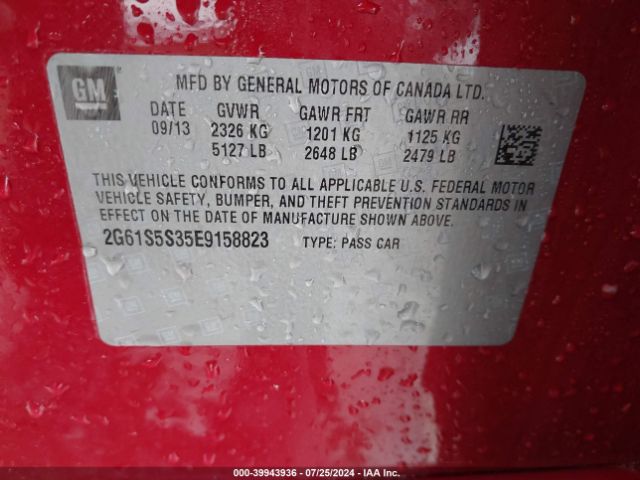 2G61S5S35E9158823 Cadillac Xts Platinum