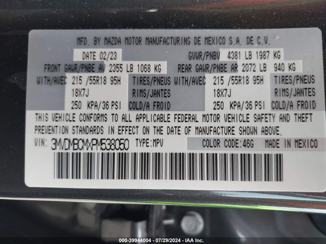 3MVDMBCMXPM538050 Mazda Cx-30 2.5 S Preferred