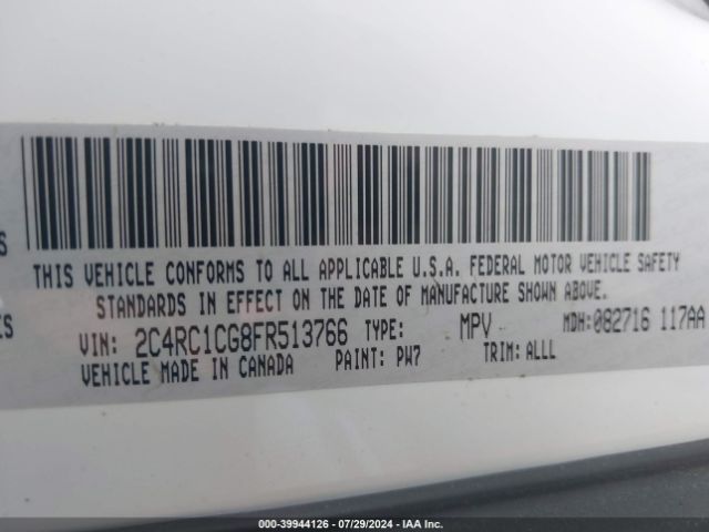 2C4RC1CG8FR513766 Chrysler Town & Country Touring-l