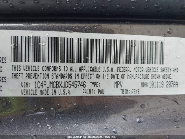 1C4PJMCBXJD545746 Jeep Cherokee Latitude 4x4