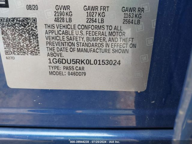 1G6DU5RK0L0153024 Cadillac Ct5 Sport