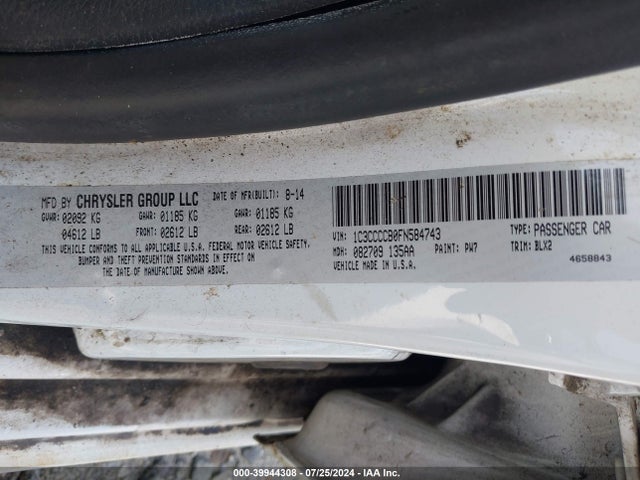 1C3CCCCB0FN584743 Chrysler 200 C