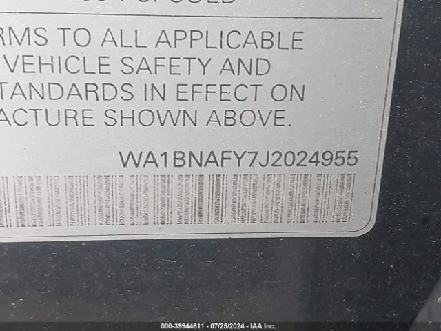 WA1BNAFY7J2024955 Audi Q5