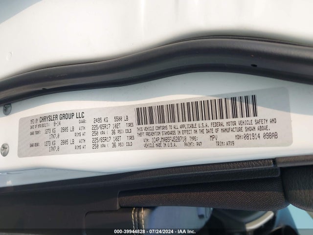 1C4PJMAB5FW528710 Jeep Cherokee Sport