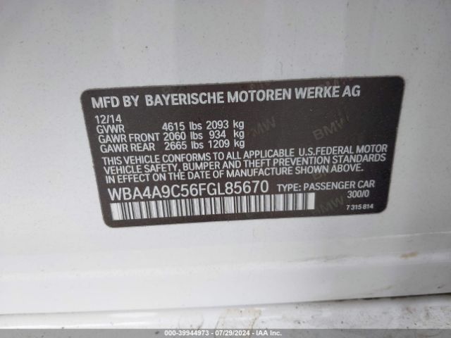 2015 BMW 428 GRAN COUPE WBA4A9C56FGL85670 Photo 8