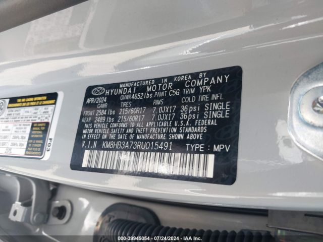 KM8HB3A73RU015491 Hyundai Kona Electric Se