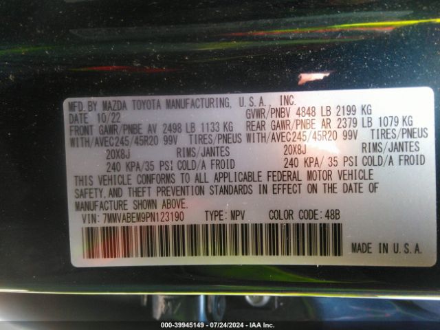 7MMVABEM9PN123190 Mazda Cx-50 2.5 S Premium Plus