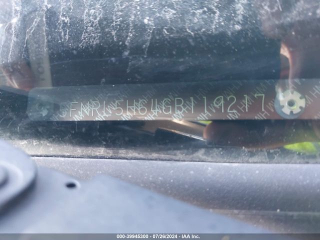 5FNRL5H64GB119217 Honda Odyssey Ex-l